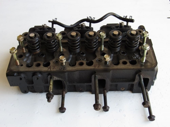 Picture of John Deere AM877670 Cylinder Head w/ Valves & Injectors Yanmar 3TN84 Diesel Engine 955 Tractor