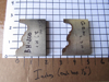 Picture of Pair Moulder Blades Bits Knives 5/16" Corrugated Back Shaper Router Planer Molder Profile Blade Knife Bit Trim Base Crown Chair Rail