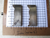 Picture of Pair Moulder Blades Bits Knives 5/16" Corrugated Back Shaper Router Planer Molder Profile Blade Knife Bit Trim Base Crown Chair Rail