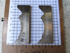 Picture of Pair Moulder Blades Bits Knives 5/16" Corrugated Back Shaper Router Planer Molder Profile Blade Knife Bit Trim Base Crown Chair Rail