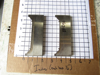 Picture of Pair Moulder Blades Bits Knives 5/16" Corrugated Back Shaper Router Planer Molder Profile Blade Knife Bit Trim Base Crown Chair Rail