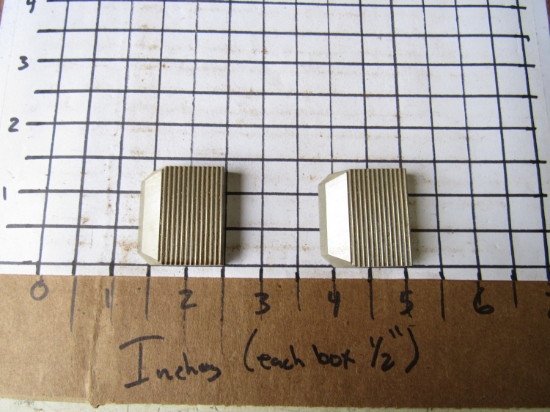 Picture of Pair Moulder Blades Bits Knives 5/16" Corrugated Back Shaper Router Planer Molder Profile Blade Knife Bit Trim Base Crown Chair Rail