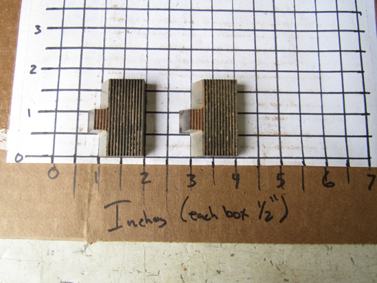 Picture of Pair Moulder Blades Bits Knives 5/16" Corrugated Back Shaper Router Planer Molder Profile Blade Knife Bit Straight Trim Base Crown Chair Rail