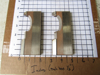 Picture of Pair Moulder Blades Bits Knives 5/16" Corrugated Back Shaper Router Planer Molder Profile Blade Knife Bit Trim Base Crown Chair Rail