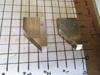 Picture of Pair 45 Degree Moulder Blades Bits Knives 5/16" Corrugated Back Shaper Router Planer Molder Profile Blade Knife Bit Trim Base Crown Chair Rail