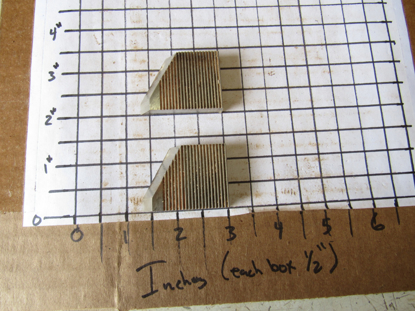 Picture of Pair 30 Degree Moulder Blades Bits Knives 5/16" Corrugated Back Shaper Router Planer Molder Profile Blade Knife Bit Trim Base Crown Chair Rail