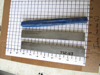 Picture of Pair Straight Edge Moulder Blades Bits Knives 5/16" Corrugated Back Shaper Router Planer Molder Profile Blade Knife Bit Trim Base Crown Chair Rail