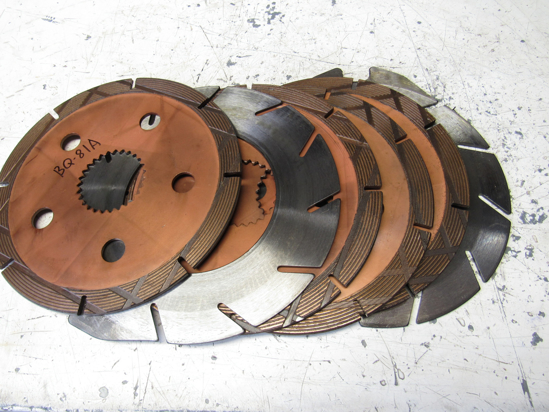 Picture of 4 Brake Discs 2 Plates Massey Ferguson 1860964M2 1860965M2