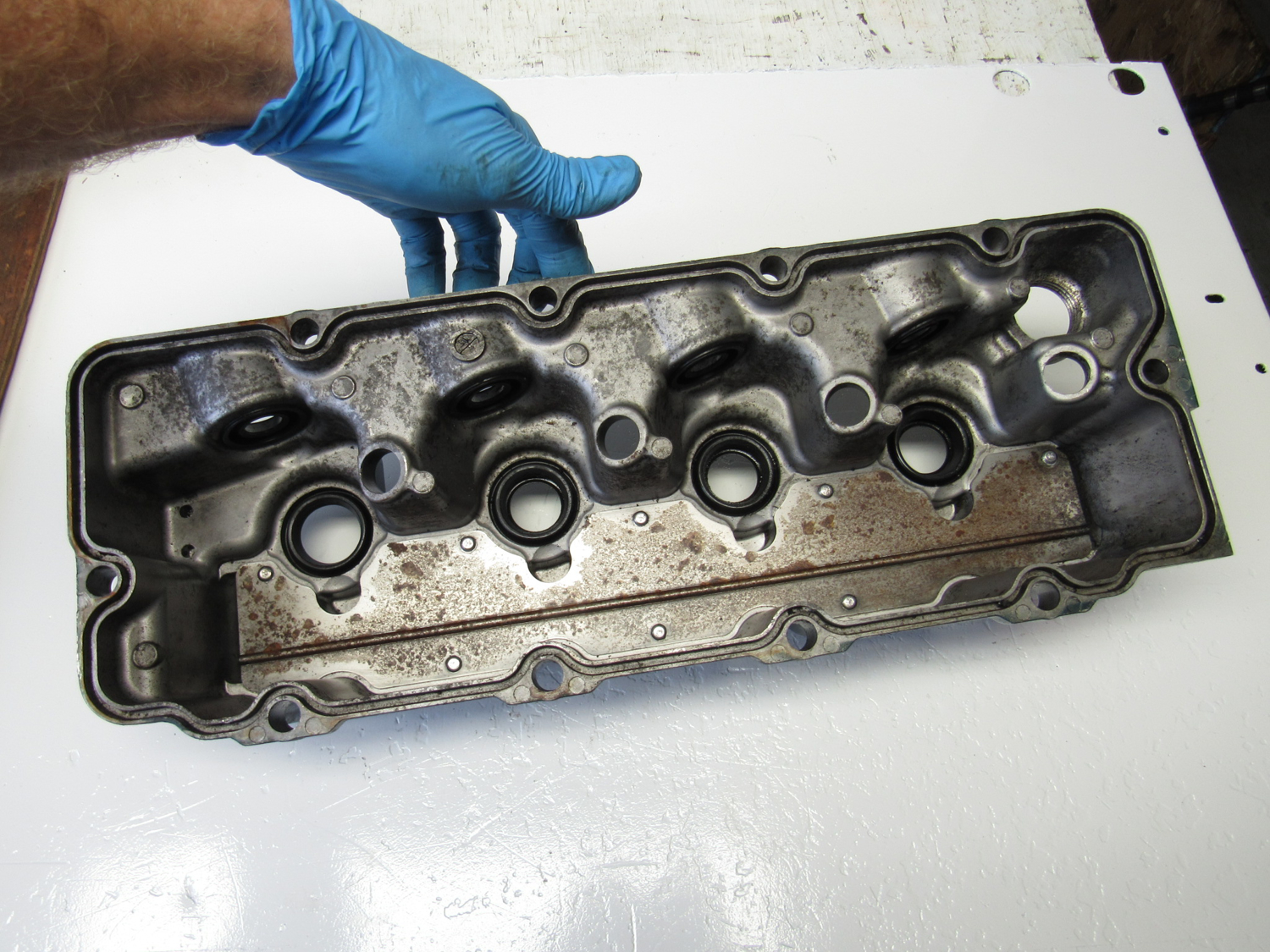 Eastern Triangle Enterprises LLC EStore. Kubota 1J71514502 Cylinder Head Valve Cover off V2607