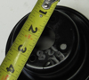 Picture of Kubota 17365-74252 Water Pump Fan Drive Pulley off V2607-CR-T-EF08 17365-74250