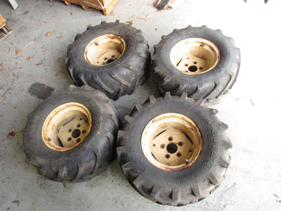 Picture of 4 Tires & Wheels off Ditch Witch 3500 Trencher 26x12.00-12 205-290