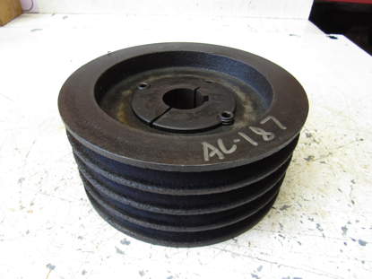 Picture of 4 Groove Pulley 185mm 7-5/16" for about 35mm keyway shaft by 3-3/16