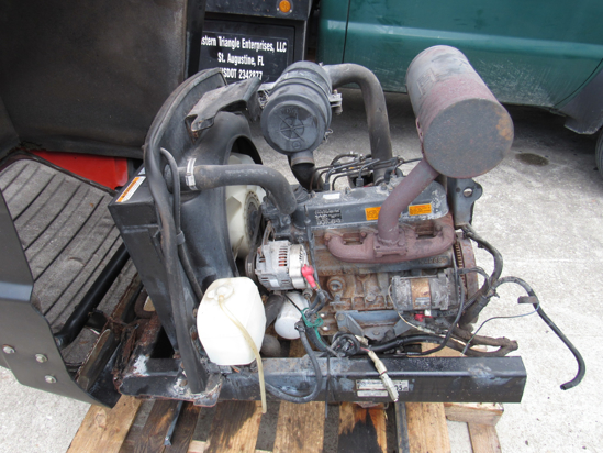 Picture of 2006 Kubota V1505-ES01 Diesel Engine Motor 35.5HP in Frame w/ Hood Radiator