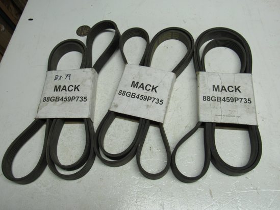 Picture of 3) Unused Old Stock Mack 88GB459P735 Serpentine Belts