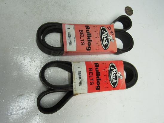 Picture of 2) Unused Old Stock Mack 88GB447P666 Serpentine Belts