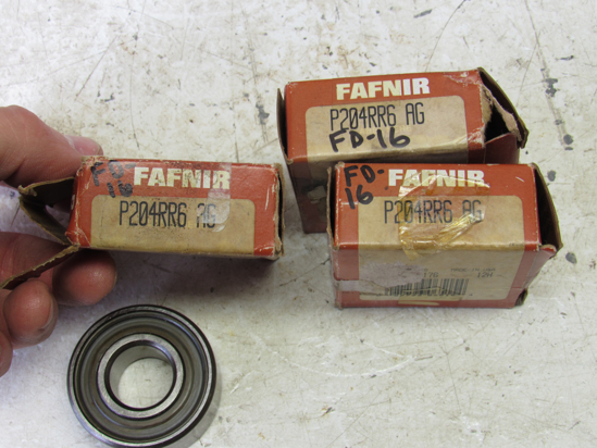 Picture of 3 Unused Old Stock Fafnir P204RR6 AG Bearings