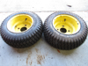 Picture of 2 Galaxy 18x8.50-10 Mighty Mow TS Turf Tires on John Deere 1445 Rims