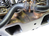 Picture of Cylinder Head w/ Valves off Yanmar 4TNE86 Thermo King TK486EH