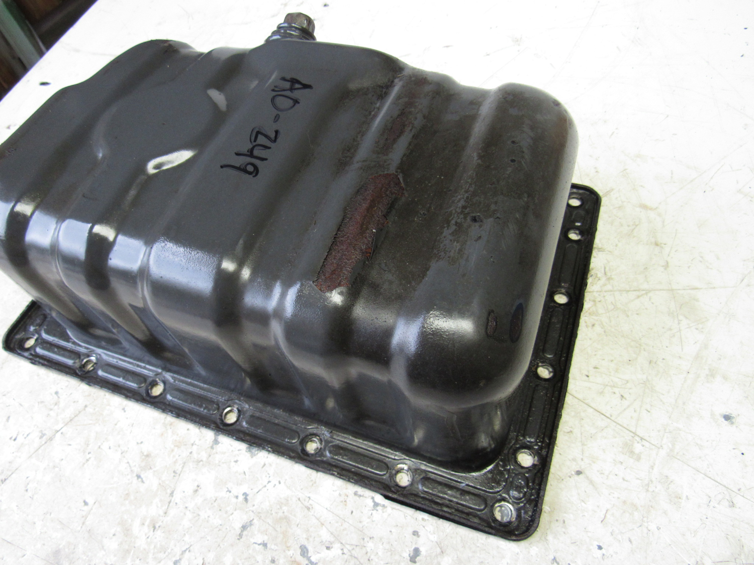 Eastern Triangle Enterprises LLC EStore. Oil Pan off Kubota D1105