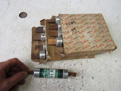 Picture of 9) Cefco CRN-R 80 Amp Class RK5 250VAC Fuses CRN-R80