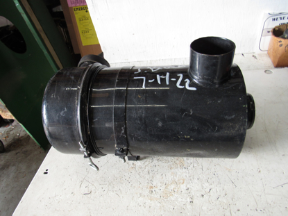 Picture of Donaldson Air Cleaner w/ 3" Inlet Pipe about 8" around off Deere 4045 Engine