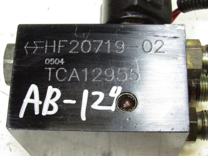 Picture of 12V Solenoid Operated Hydraulic Lift Valve in/out off John Deere Mower TCA12955 TCA15007 TCA15008 TCA15009 TCA15010