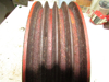 Picture of New Holland 86504271 Large 4 Groove Pulley 615 616 617 Disc Mower