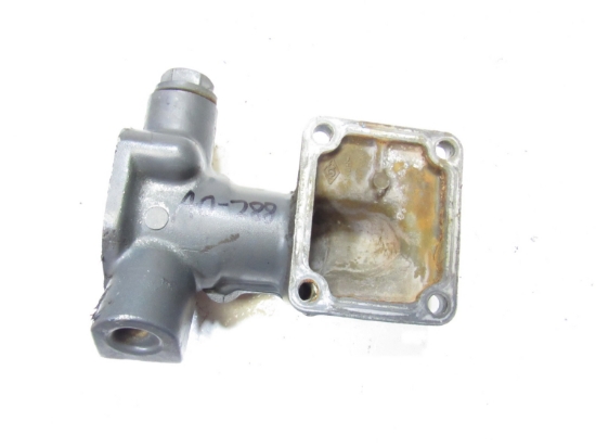 Picture of Kubota 16225-72702 Thermostat Housing Water Flange Cover to certain D1105-E engine